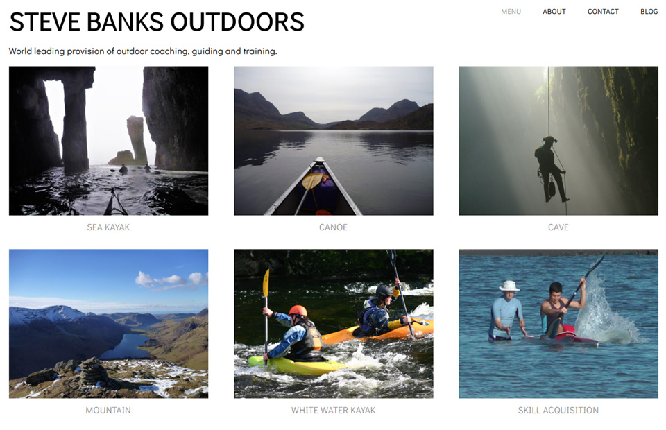 Steve Banks Outdoors New Website