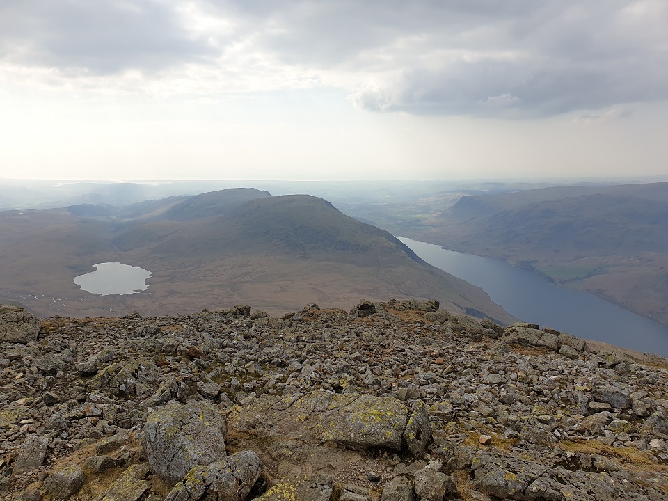 View West from Scafell summit