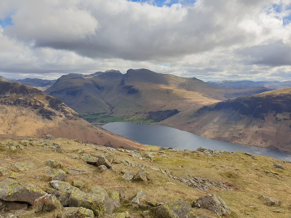 Scafells from Middle Fell